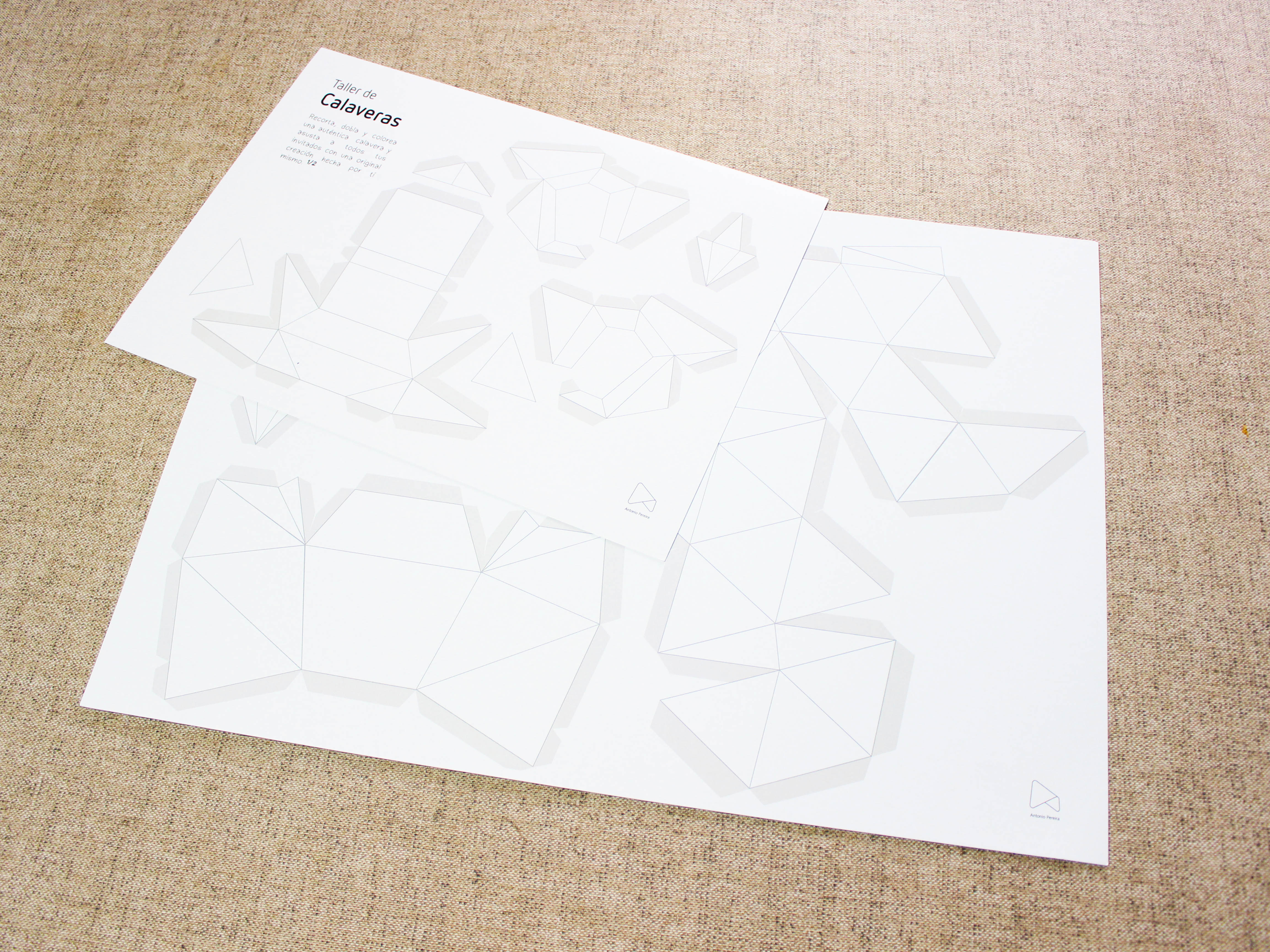 Taller de calaveras. Diseño gráfico y paperart