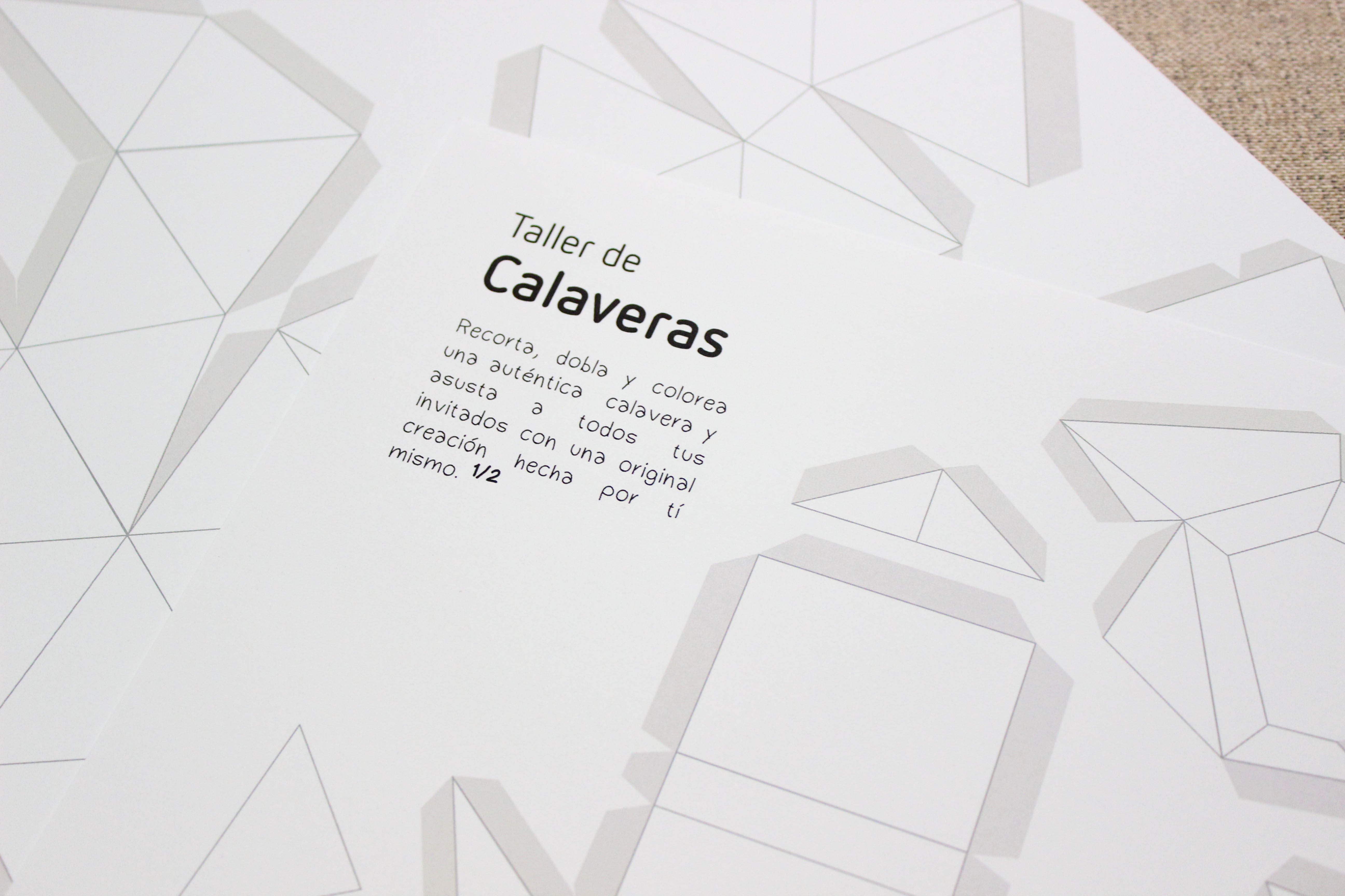 Taller de calaveras. Diseño gráfico y paperart