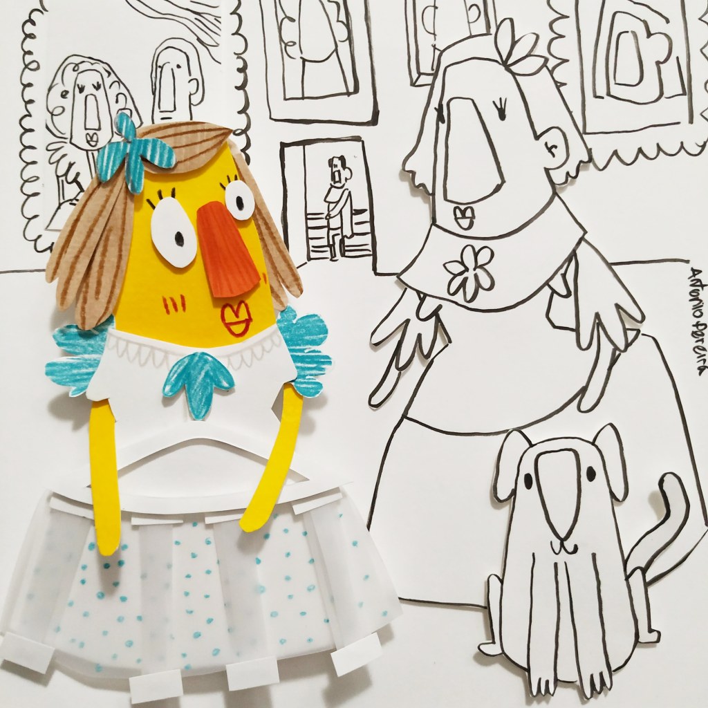 Ilustración infantil, paperart, ilustración para niños