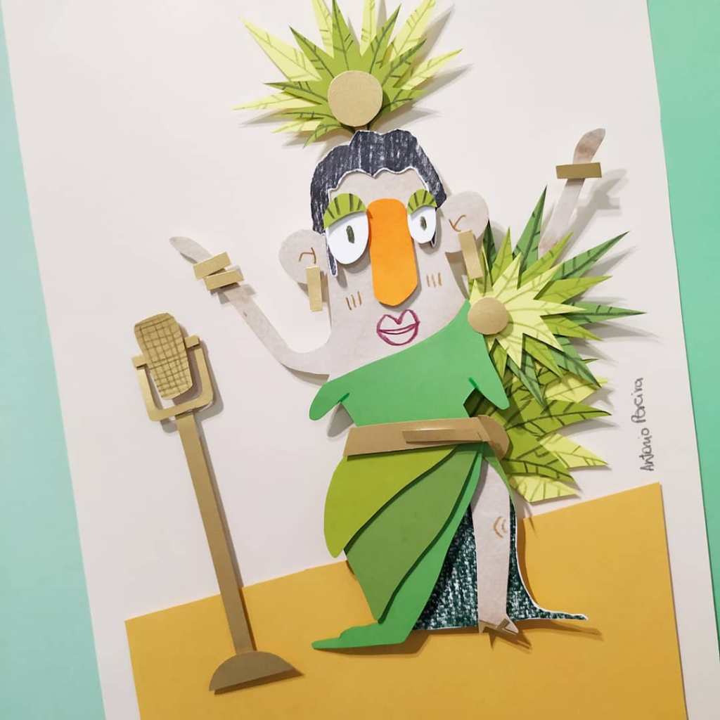 Ilustración infantil, paperart, ilustración para niños