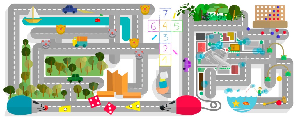 Ilustraciones infantiles digitales para web