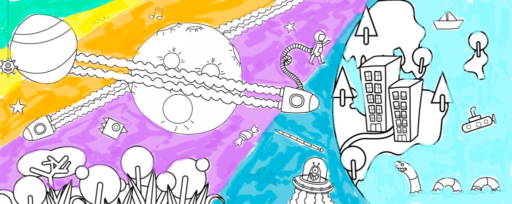 Ilustraciones infantiles digitales para web