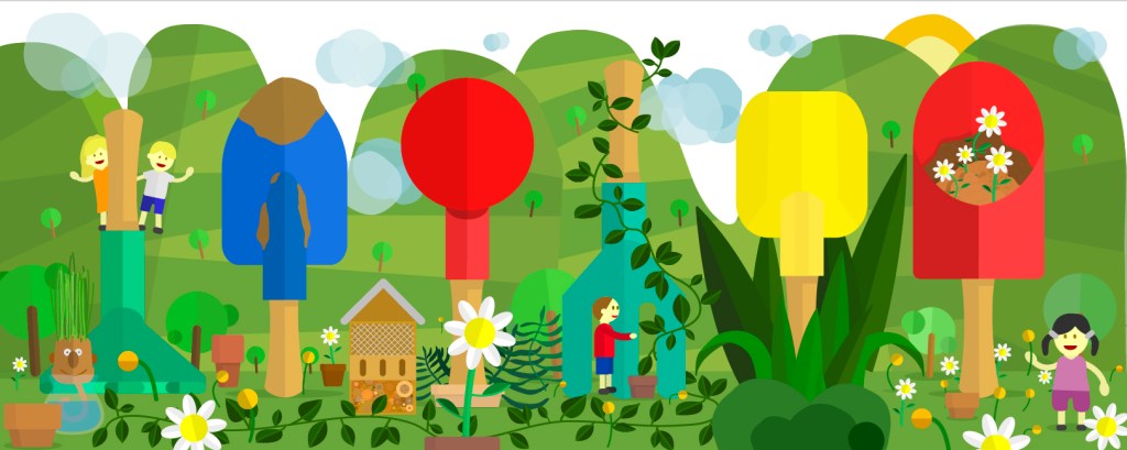 Ilustraciones infantiles digitales para web