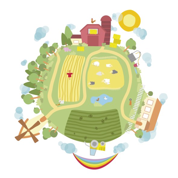 Mural - propuesta, ilustración digital, diseño gráfico