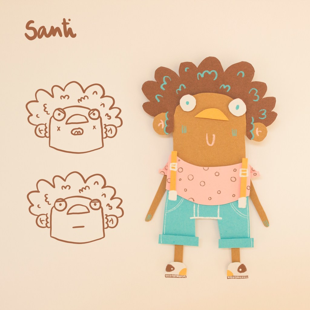 Diseño de personajes para el cuento infantil ilustrado El conejo blanco de Izan